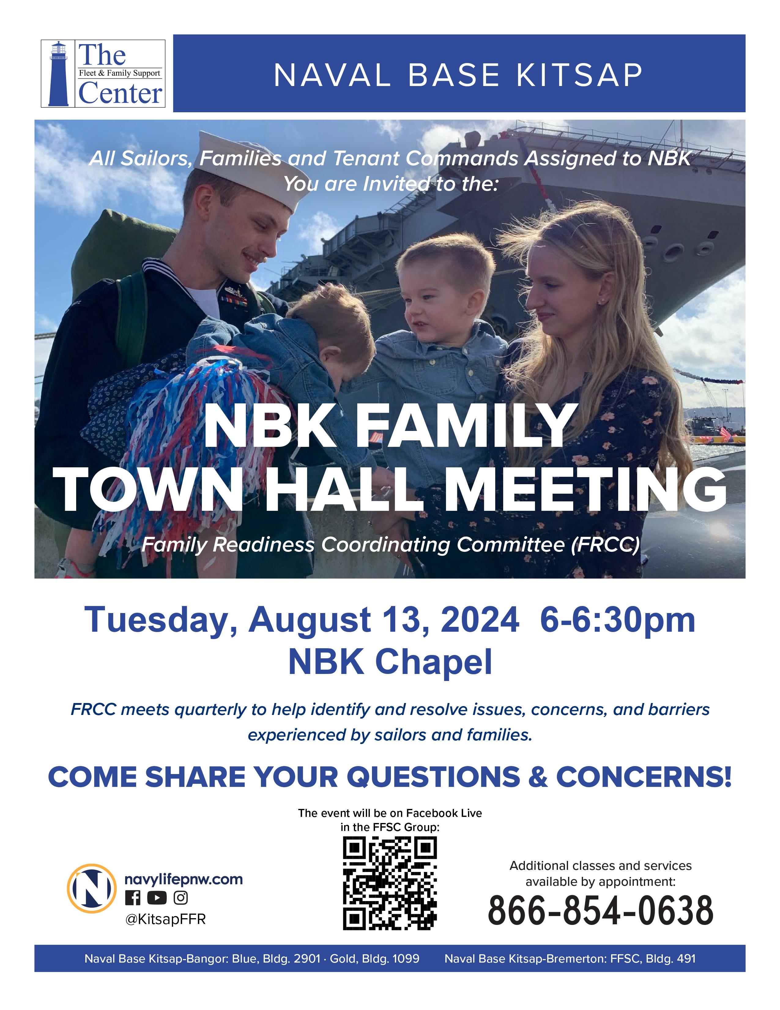 NBK Town Hall Meeting Flyer